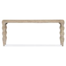 Miguel Coastal Beach Brown Wood Rope Wrapped Console Table