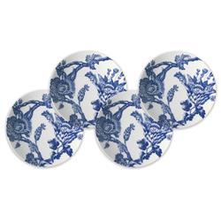 Arcadia Coastal Beach Blue Porcelain Canape Plate - Set of 4