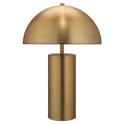 Cleave Mid Century Modern Antique Gold Metal Bedside Table Lamp