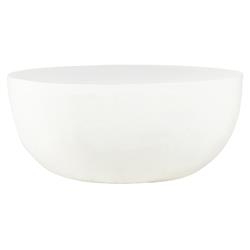 Bailey Industrial Loft White Aluminum Drum Outdoor Coffee Table