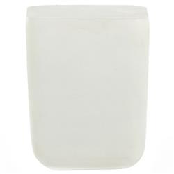 Bailey Industrial Loft White Aluminum Square Block Outdoor Drink Table