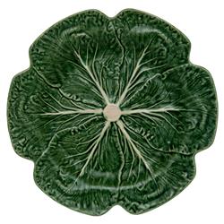 Cabbage French Green Stoneware Charger Plates - Set of 2