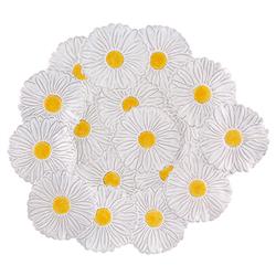 Maria Flor French Earthenware Floral Centerpiece Platter