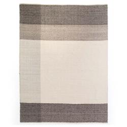Brielle Modern Classic Brown Wool Striped Patterned Rug - 8&#39;x10&#39;