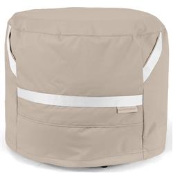 Outdoor Side End Table Brown Round Cover