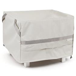Outdoor Side &amp; End Table Beige Square Furniture Storage Cover