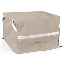 Outdoor Ottoman Brown Square Cover