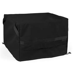 Outdoor Ottoman Black Square Cover