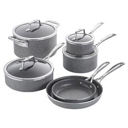 Zwilling Vitale Modern Classic Grey Aluminum Nonstick 10 Piece Cookware Set