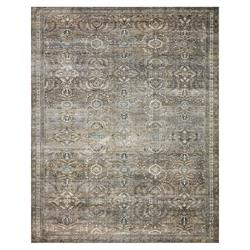 Layla Global Bazaar Grey Moss Patterned Rug - 3'6"x5'6"