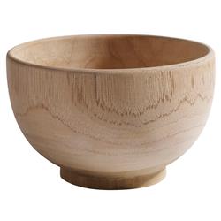 Kahlil Rustic Lodge Natural Teak Wood Bowl