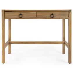 Allura Modern Classic Natural Brown Wood Desk