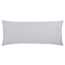 Callista Coastal Beach Blue Cotton Lumbar Pillow - 16x36