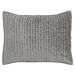 Beata Modern Classic Grey Velvet Sham - Standard