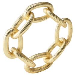 Regina Chain Link Regency Gold Metal Napkin Ring - Set of 4