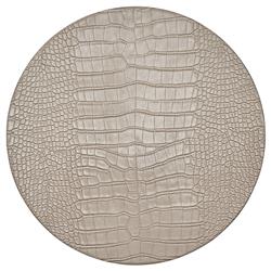 Croco Rustic Lodge Sand Round Placemat - Set of 4