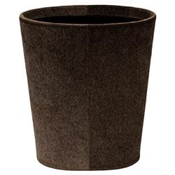 Pigeon and Poodle Hyde Rustic Lodge Brown Hair On Hide Oval Waste Basket