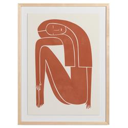 Figurative Figure Terracotta Painting - 32x24