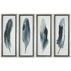 Plume Rustic Grey Animals &amp; Nature Black Frame Painting