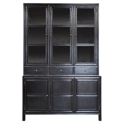 Caelor Global Bazaar Hand Rubbed Black Colonial Hutch