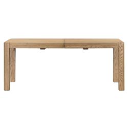 Zulu Rustic Natural Brown Wood Rectangular Extendable Dining Table - 74-94&quot;W