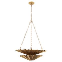 Katya Updated Traditional Vintage Brass 2 Tier Chandelier