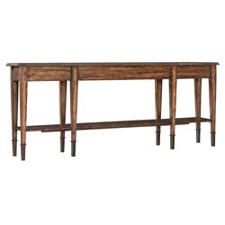 Skylar Rustic Lodge Medium Brown Acacia Wood Console Table