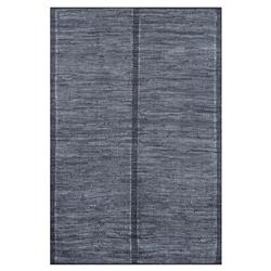 Trisha Coastal Beach Two Tone Dark Blue Leather Solid Rug - 3'6"x5'6"