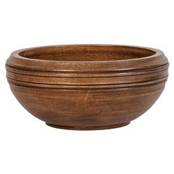 Juliska Bilbao Rustic Lodge Brown Wood Serving Bowl