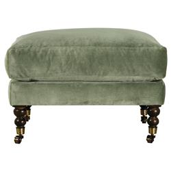 Madeline Sage Green Ottoman