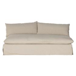 Cee Modern Classic Beige Performance Slipcovered Sofa - Small - 74Gǥ