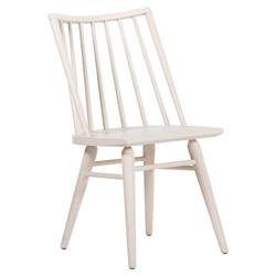 Lara French Classic Off White Oak Wood Windsor Dining Side Chair