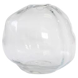Amara Modern Classic Clear Glass Decorative Table Vase - Small
