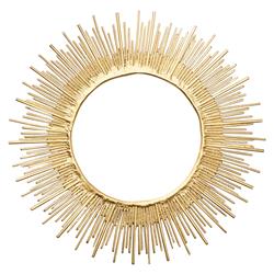 Radiate Hollywood Gold Aluminum Sunburst Charger Plate - Set of 4