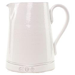 Firenze Modern Classic White Ceramic Pitcher