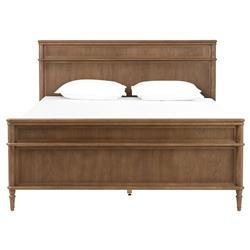Tacorey Rustic Lodge Brown Solid Oak Wood Bed - Queen