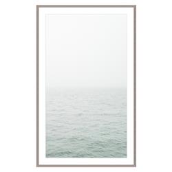 Maribel Coastal Beach Blue Ocean Seascape Grey Frame Photograph II - 65x40