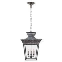 Visual Comfort Elsinore French Weathered Zinc Metal Outdoor Hanging Lantern