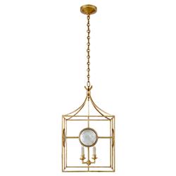 Visual Comfort Gramercy French Country Gilded Iron Lantern - Medium