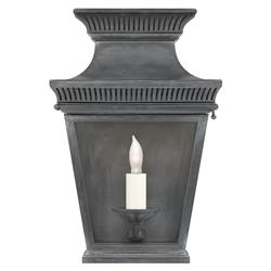 Visual Comfort Elsinore French Weathered Zinc 3/4 Outdoor Wall Lantern - Small