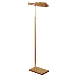 Visual Comfort Studio Modern Classic Antique Brass Metal Swing Arm Floor Lamp