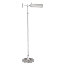 Visual Comfort Dorchester Regency Polished Nickel Pharmacy Swing Arm Floor Lamp
