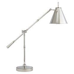Visual Comfort Goodman Modern Polished Nickel Desk Table Lamp