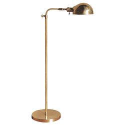 Visual Comfort Old Pharmacy Modern Antique Brass Dome Adjustable Task Floor Lamp