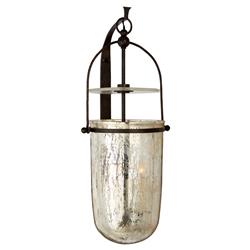 Visual Comfort Lorford French Country Aged Iron Mercury Glass Armed Sconce