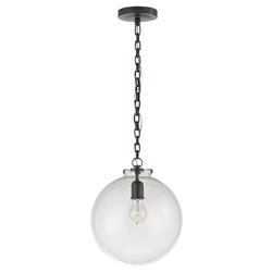 Visual Comfort Katie Modern Classic Bronze Metal Glass Globe Pendant