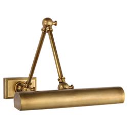 Visual Comfort Cabinet Maker Modern Classic Antique Brass Armed Sconce - 12"