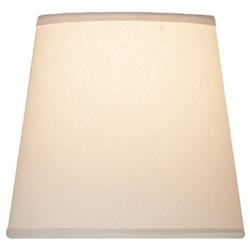 Visual Comfort Modern Classic Cream Linen Candle Clip Shade - 3&quot;x4&quot;x4&quot;