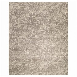 Arvin Modern Classic Grey Wool Dot Patterned Hand Knotted Rug - 5'x8'