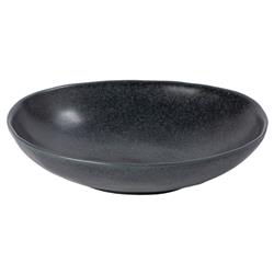 Livia Modern Matte Black Stoneware Pasta Bowl - Set of 4